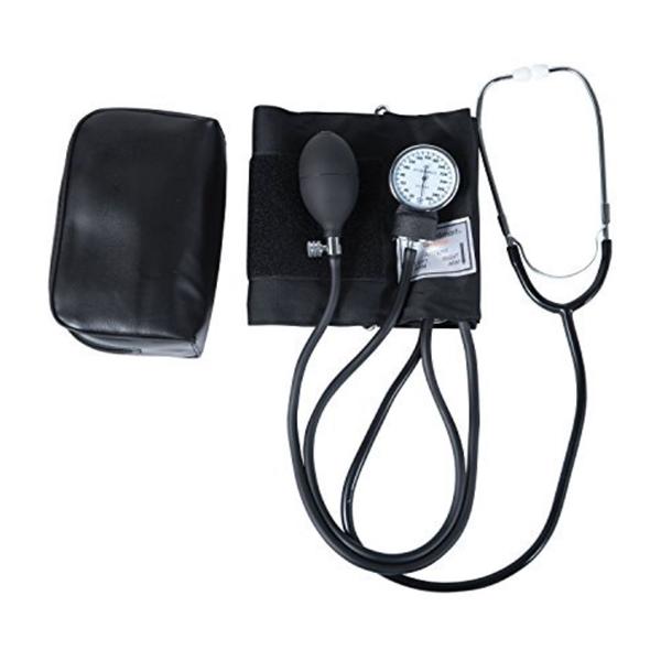 Blood Pressure Kit HealthSmart Self-Taking Black Adult 32-42cm 300mmHg Ea